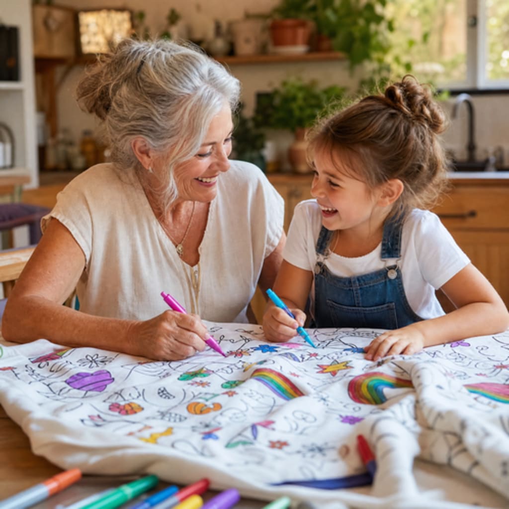 ColorCozy DIY Colouring Blanket