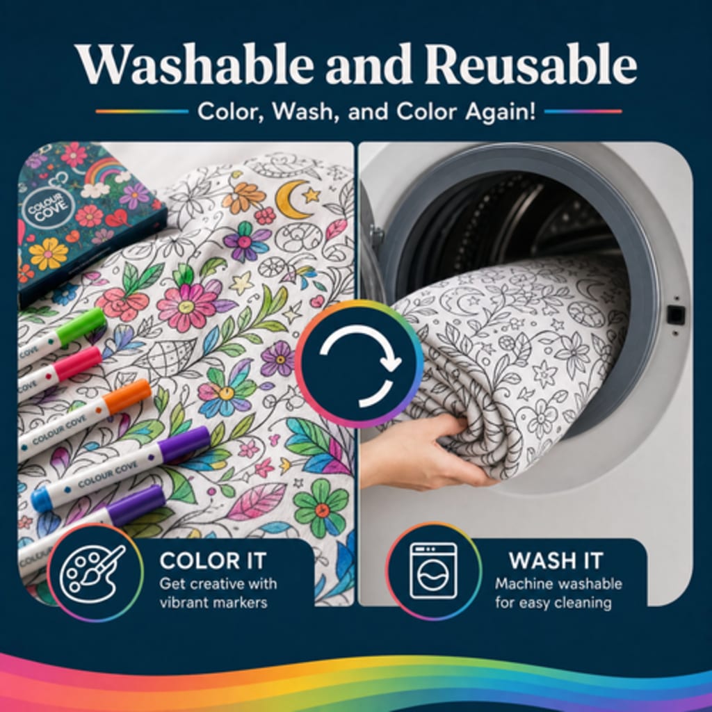 ColorCozy DIY Colouring Blanket