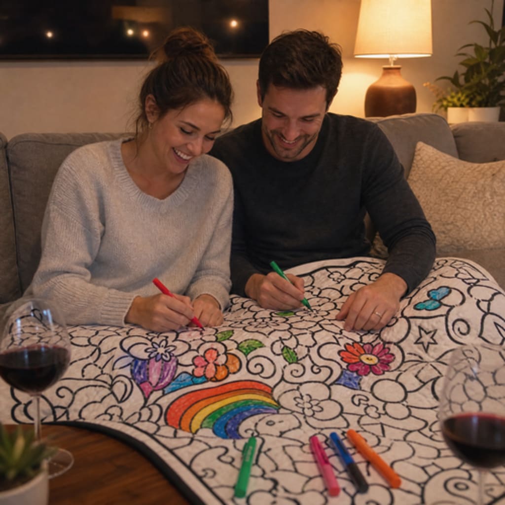 ColorCozy DIY Colouring Blanket