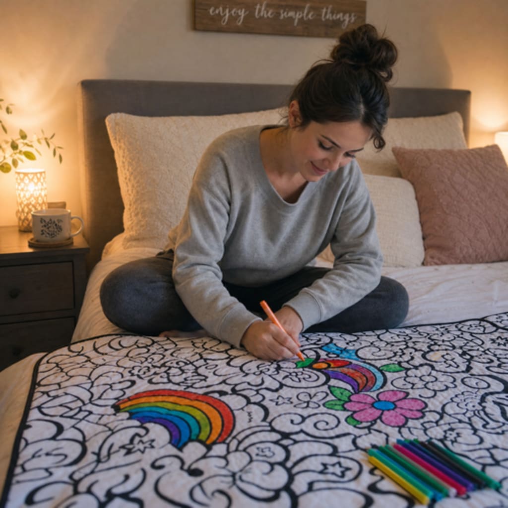 ColorCozy DIY Colouring Blanket
