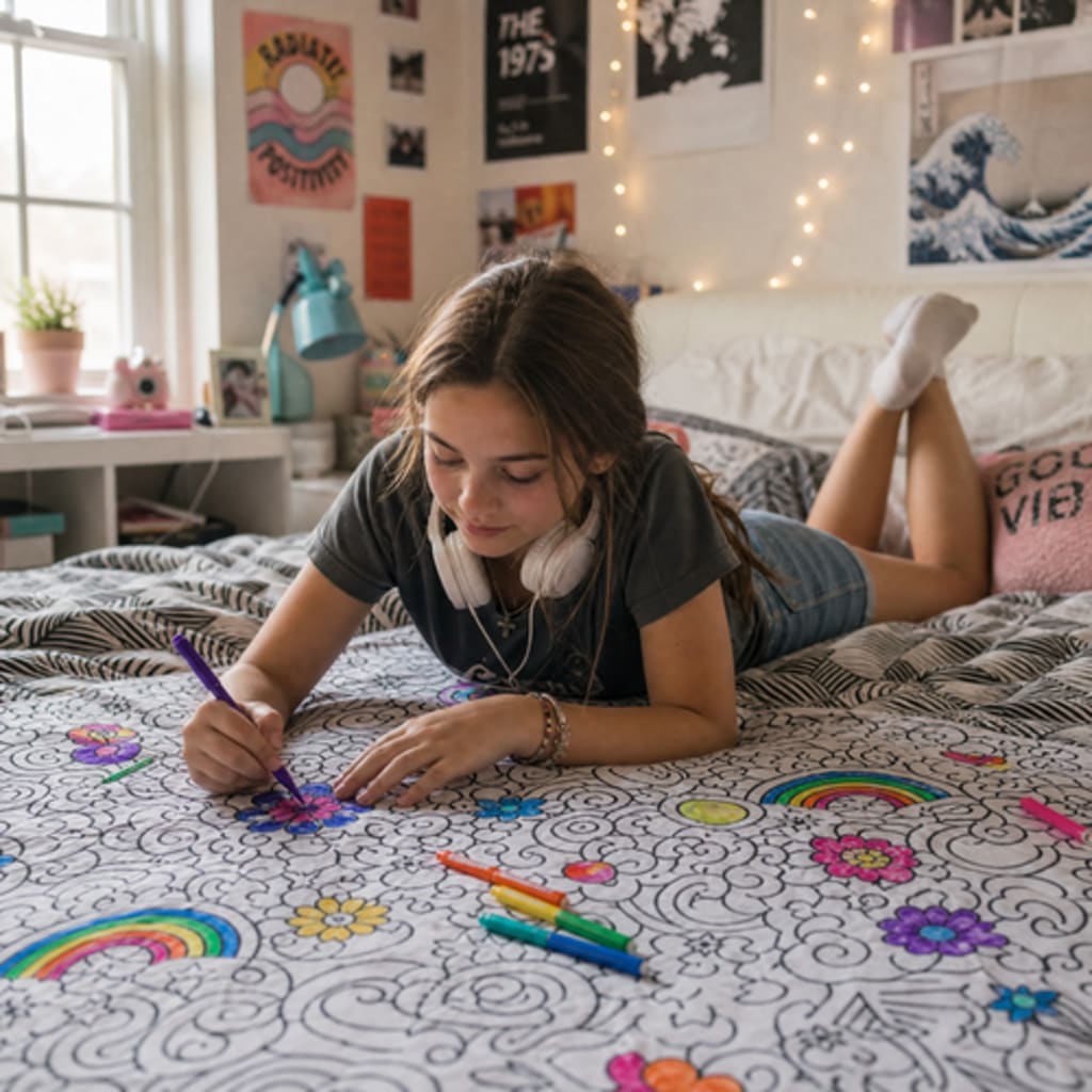 ColorCozy DIY Colouring Blanket
