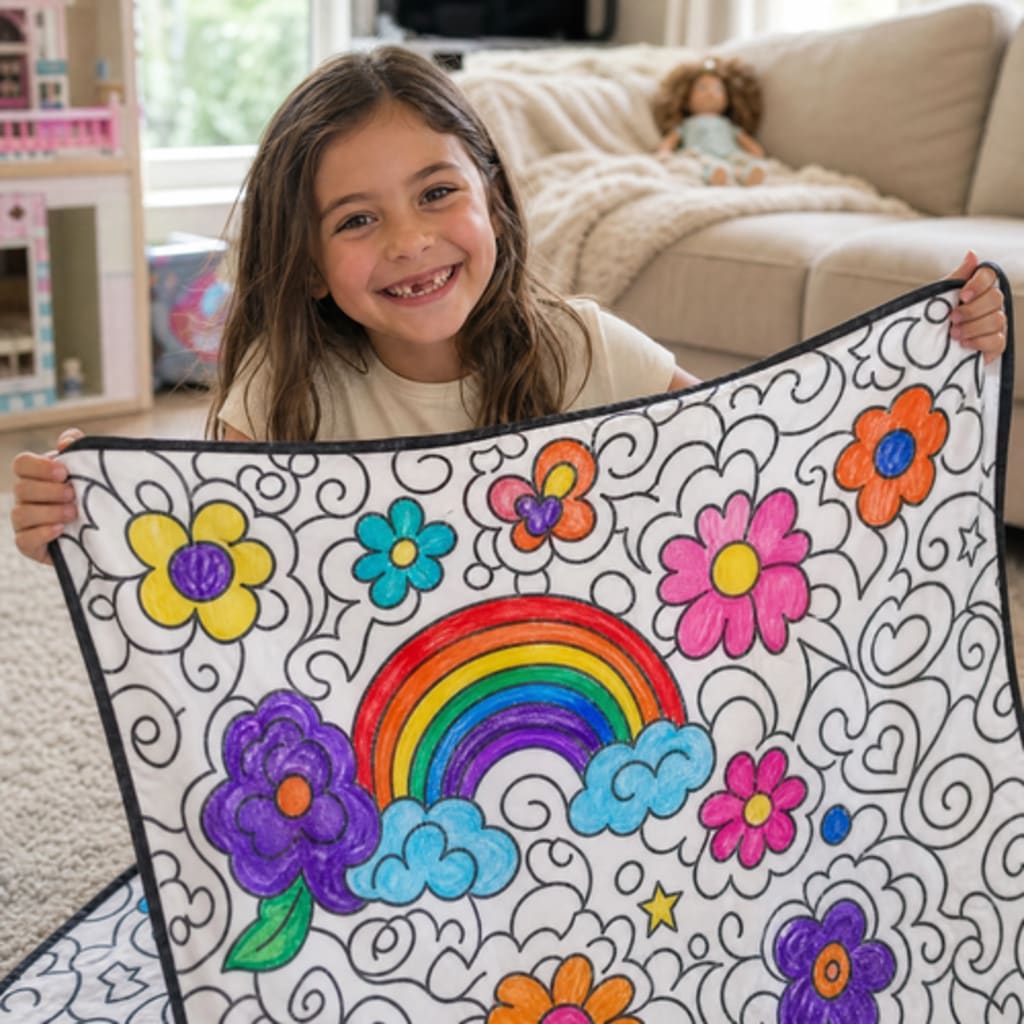 ColorCozy DIY Colouring Blanket