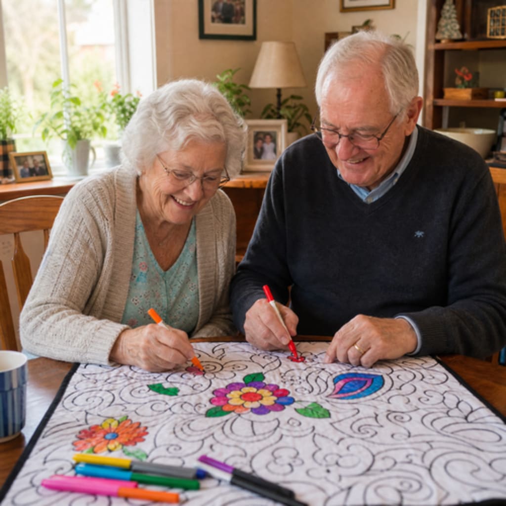 ColorCozy DIY Colouring Blanket