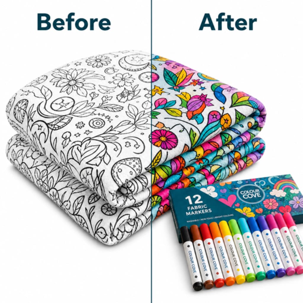 ColorCozy DIY Colouring Blanket