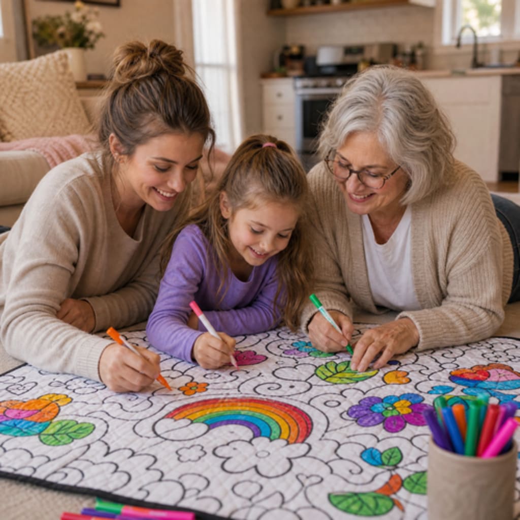 ColorCozy DIY Colouring Blanket